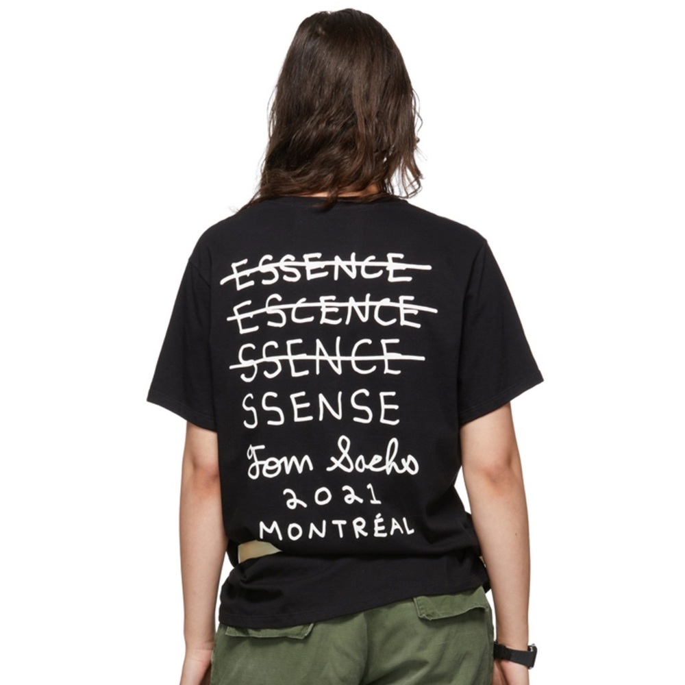 NEW SSENSE Tom Sachs Black Graphic Tee Size Medium